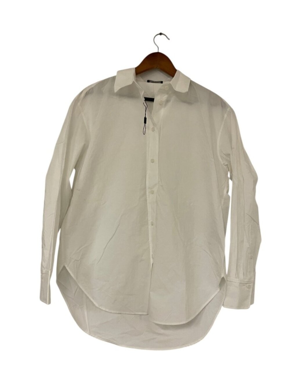 Massimo Dutti Womens Button Up Shirt Size XS White Long Sleeve 5111/911 NWD